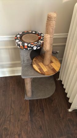 Multi-Level Cat Tree with Scratching Post
