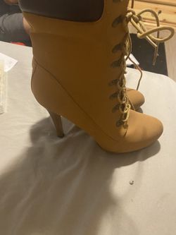Brown High Heel Boots Woman Size 10