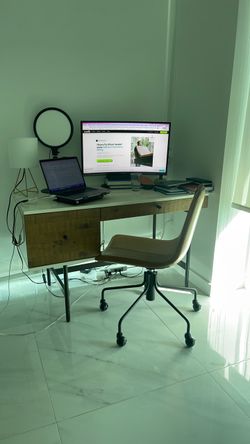 West elm office desk and chair