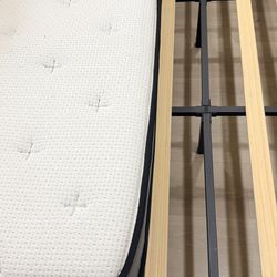 King  bed frame with 10inch mattress