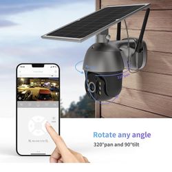 PTZ Waterproof 4G Solar Camera SIM Card Color Night WiFi 1080P CCTV Surveillance Description: Support Digital Zoom 4G Solar camera make security ou
