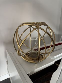 Gold Candle Holder