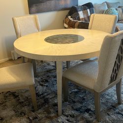 Olivia Round Dining Table And 4 Chairs