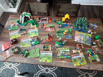 12 Retired Minecraft Lego sets- 100% complete