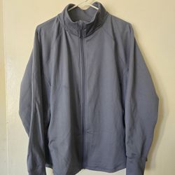 3xl Plus Size Women's Workout Jacket Gray 🩶