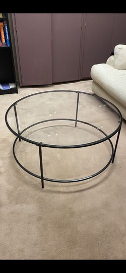 Round glass table