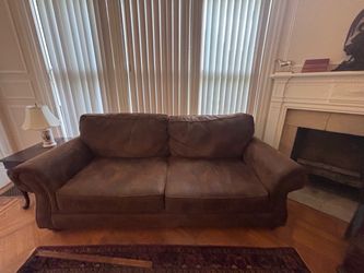 Faux Leather Couch