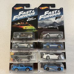 Hot Wheels Fast And Furious Set Of 8