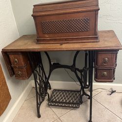 Antique Singer, Sewing Table