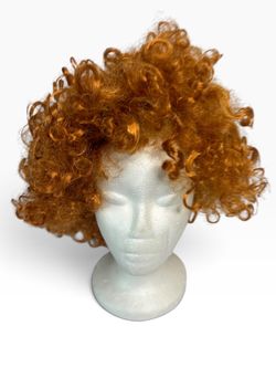 Curly Auburn Red Costume Wig