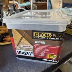 Deck plus composite deck screws 10x2-1/2”