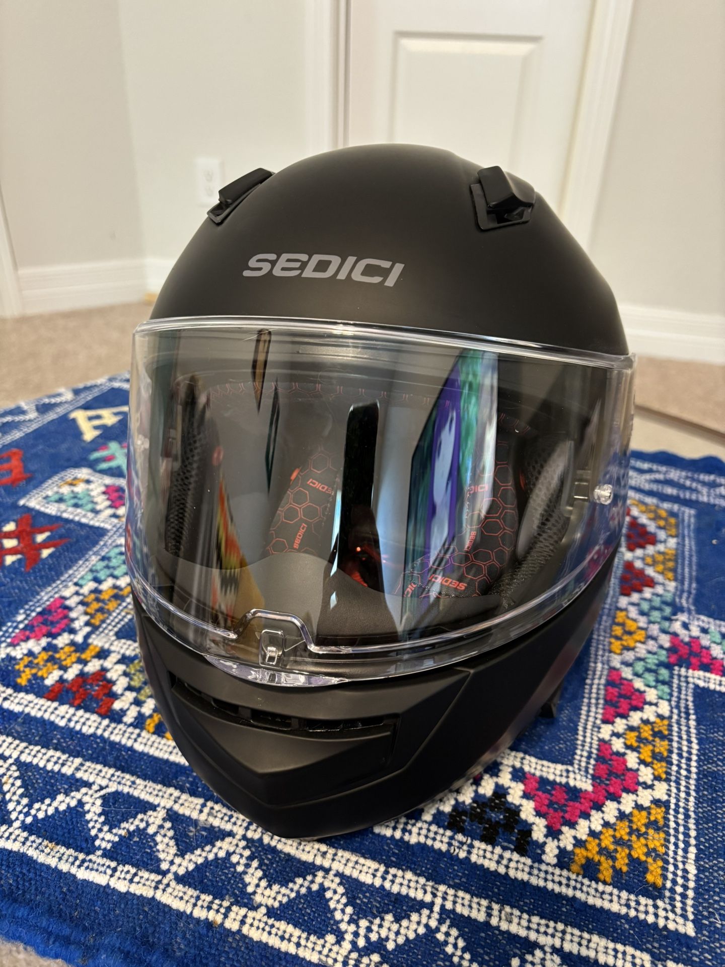 Sedici Strada II Medium Helmet & Cardo Packtalk Slim Headset