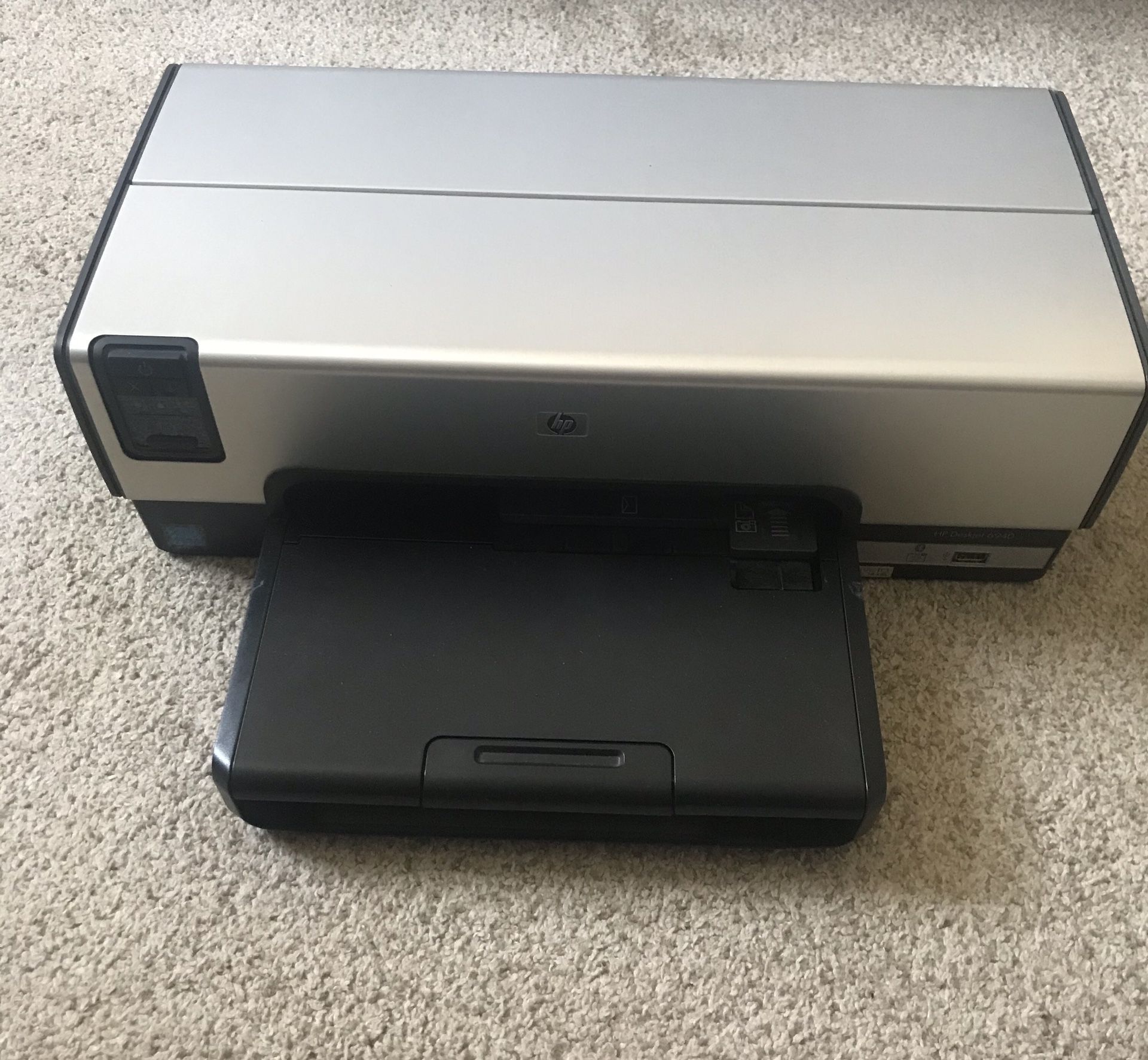 HP Deskjet 6940 Color Printer with Ink and all Cords and Documents