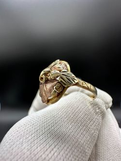 10KT BLACK HILLS GOLD RING #34358