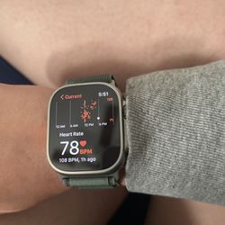 Apple Watch Ultra GPS CELLULAR 49MM Titanium Green Alpine Loop