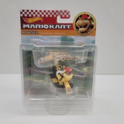 Hot Wheels MarioKart Bowser Standard Kart + Bowser Kite Scale 1/64 Mattel New! 