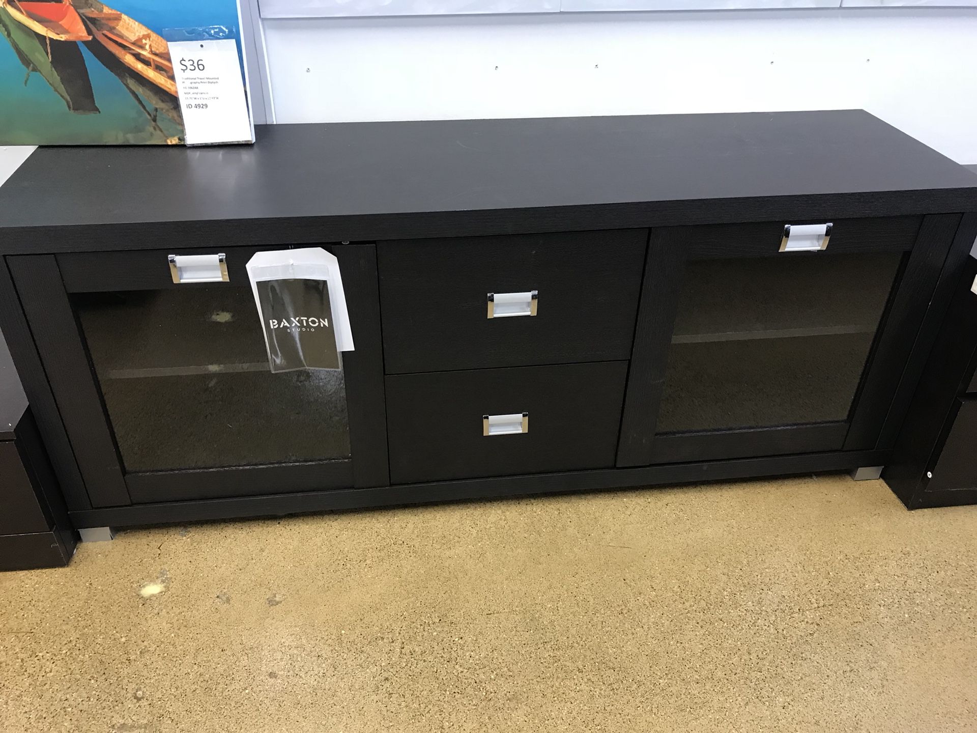 Baxton Studio Foley Dark Brown TV Stand