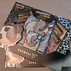 Champion path dubwool collection box x 2 pokemon card