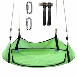Brand New BemerforS 40" Saucer Tree Swing For Kids Outdoor?Round Swing With Adjustable Hanging Straps