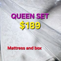  QUEEN SET $189 << MATTRESS AND BOX SPRING > QUEEN SET $189 << MATTRESS AND BOX SPRING 