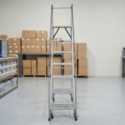 Ballymore 6 Step Industrial Rolling Safety Ladder