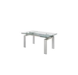 Mesa de cristal extensible