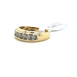 10kt Gold Mens Diamond Ring .75ctw 7 Diamonds Size 8 1/2 154142 1