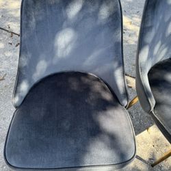 2 Dark Gray Accent Chairs 