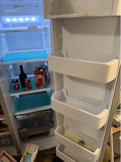 Stainless steel fridge