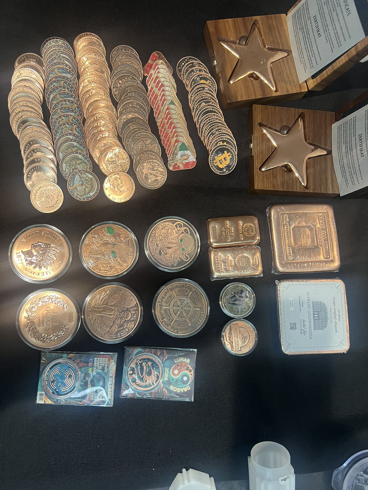 Various .9999 Copper