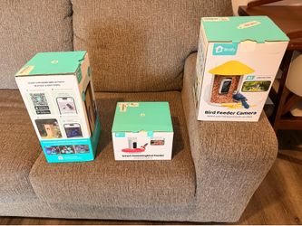 TVUE by Birdfy - Comedero inteligente para pájaros con cámara, AI identifica especies de aves, visión nocturna de 2 MP y alertas de aplicaciones, cone