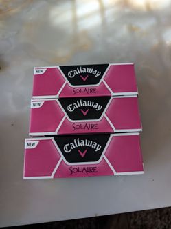 Pink golf balls