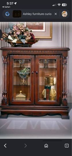 Ashley Furniture Wood Curio Cabinet