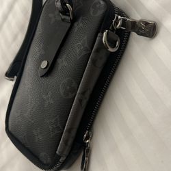 Louis Vuitton Monogram Eclipse Reverse Double Phone Pouch ***$580*** 