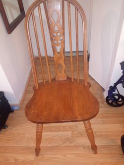 Ceramic Tile Top Dining Table With Four Spindle Chairs Great Shape