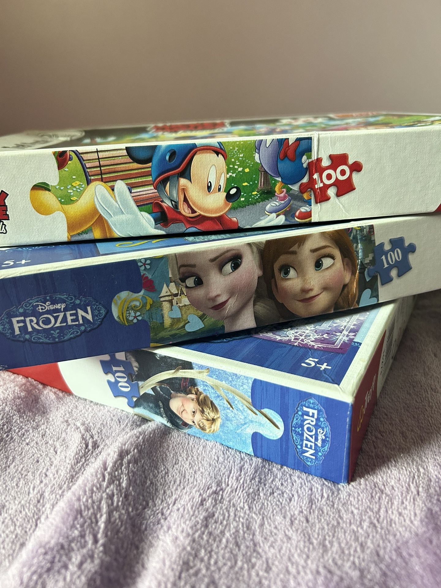 100 Puzzles Frozen Mickey Mouse