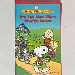 Its The Pied Piper Charlie Brown Snoopy VHS Movie