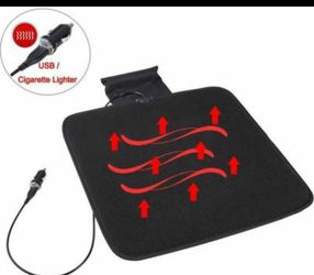 9, Black Warming Pads / Seats. Cozy Warmth in Cold Weather