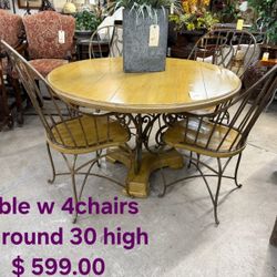 Table W4 Chairs Metal We are located at 2811 East Bell road. Another Time Around Furniture.
