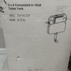 Swiss Madison New 2x4 concealed Toilet Tank For Wall Toilets. 