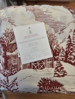 Home Winter Sleigh Ride Reversible 2-Pc. Duvet Cover Set, Twin