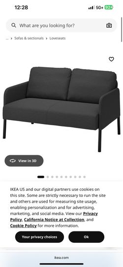 IKEA love seat small couch