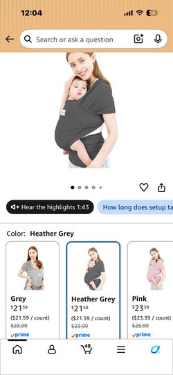Baby carrier for newborn (wrap)