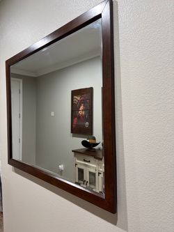Gorgeous wooden mirror