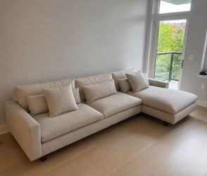 West Elm Harmony 2-Piece Bumper Chaise Sectional