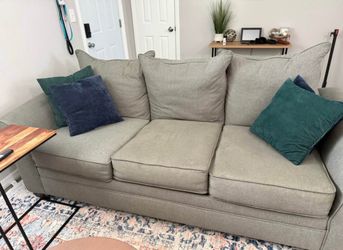 3-Seat Sofa in Light Gray Fabric