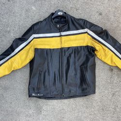 Joe rocket leather motorcycle jacket