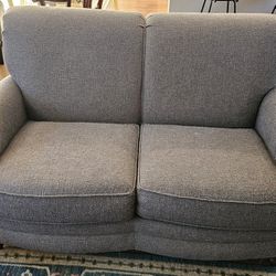 Slate Blue Small Couch - Loveseat