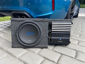 Alpine S-Series Subwoofer with V-Power Mono Amplifier