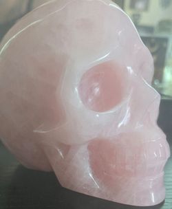 ROSE QUARTZ SKULL